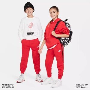 Nike Kids Bright Red Sweatpants
